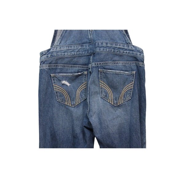 Hollister Denim Overalls Size Small Distressed 100% Cotton Preppy - Picture 11 of 14